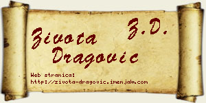 Života Dragović vizit kartica